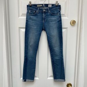 AG Adriano Goldschmied Stilt Roll-Up Crop Jeans - size 25 (2 or 4)
